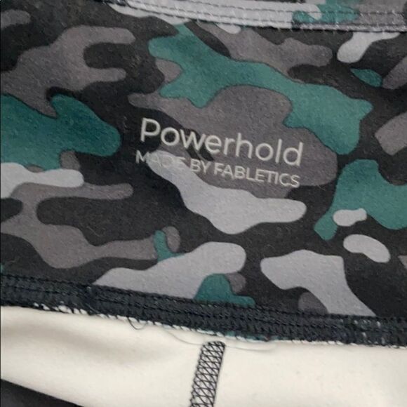 Fabletics High Waist Powerhold Camo Capri Leggings - Picture 4 of 5